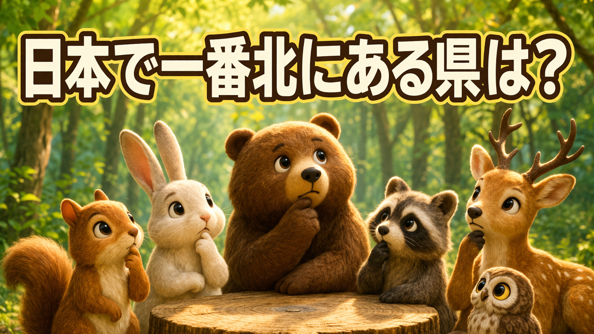 ���{�ň�Ԗk�ɂ��錧�ǂ��ł��傤���B�iWhich is the northernmost prefecture in Japan�j